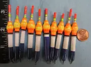10 NEW WOOD SLIP FLOATS / BOBBERS PANFISH ICE FISHING NO FREEZE UP ON LINE B120
