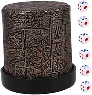 Kisangel 1 Set Mute Dice Shaker Cup Portable Dice Container for Party Games for Tabletop Indoor Entertainment