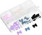 PAMINGONO 30pcs DIY Nail Decoration Charms Bow Ornaments for Women Nail Gems for Home Salon Use Manicure Accessories
