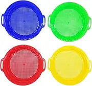 Sand Sifters,Toy Sand Sifter Sieves 4pcs - Shelling Tools for Gardening Digging, Kids Beach Toys, Strainer for Children Kids Boys Girls
