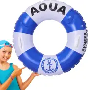 Inflatable Pool Floats,Life Preserver Ring Swim Rings with Handle - Thickenin...