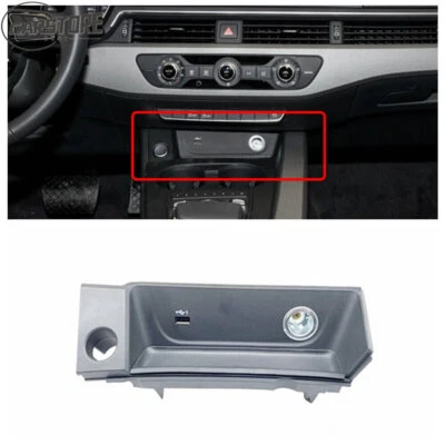 Front Start Button Switch USB Socket Cigarette lighter Panel for Audi 2017-20 A4 (for: Audi)