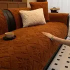 Velvet Leather Sofa Cushion Winter Light Advanced Sense Plush Sofa Cover Cloth