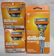 Gillette Fusion 5 Mens Razor 1 Handle and 9 Cartridges Refills