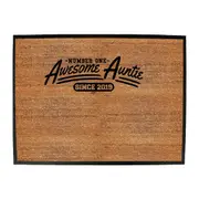 2019 Awesome Auntie Since - Funny Novelty Doormat Man Cave Floor mat