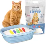 Alpha Paw Cat Litter 5-Color Health Indicator Non-Clumping Lightweight (6 lbs)