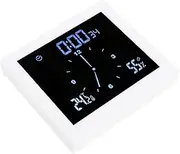 Waterproof Bathroom Clock Timer Hygrometer TS-WP10 for Home Bathroom IP65 (White)