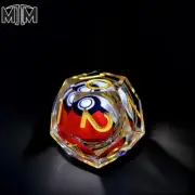 Pokemon Liquid Core 7pc DnD Dice Set Pokeball Dungeon Dragon HANDMADE