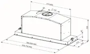 Smeg 60cm Undermount Rangehood Stainless Steel