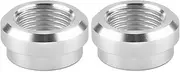 YSIL 1/4" NPT Female Weld on Bung Aluminum Fuel Tank Fitting Weldable Fitting Adapter 2PCS