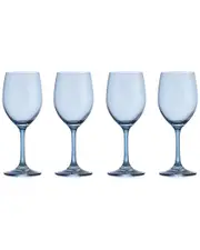 Godinger Set of 4 Veneto Frost White Wine Glasses