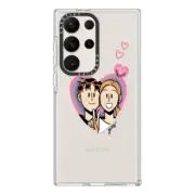 Galaxy S23 Ultra Clear Case Grim B Heart Case