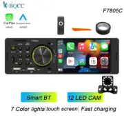 1 Din4.1Inch Touchscreen Car Radio Wired Android Auto Carplay Bluetooth FM USB M