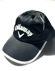 Callaway Men C-Tech Golf Hat baseball Cap Black Gray 6 Panel Satin One Size New