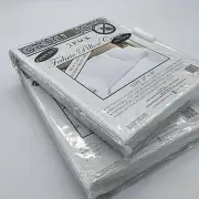 Lot of 2 - 2 pack Zip Fabric Pillow Protectors Covers White 20X30" Bedbug Free