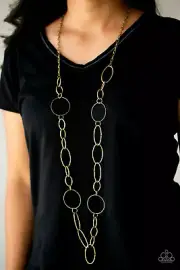 Paparazzi Necklace - Perfect MISMATCH - Brass