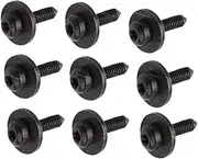 9Pcs Headlight Assy Bolt Screw M6X20 For Audi A4 S4 Q5 Q7 A6 A7 A5 A8 R8 For VW Passat B5 Golf 2010 2011 2012 N90683302 Spare parts