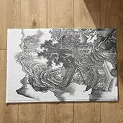 CEVAN Japanese Door Mat Extra Large Dirt Trapper Chinese Feng Shui Painting Non Slip Mats Indoor Small Runner Soft Flannel Surface, Customizable Design, Non-Slip Doormats 50x80cm