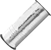 BCOATH 1 PCS 100 Bright Silver Crimped Curling Ribbon Roll for Present Wrapping Party Decoration Crafts and Festival Events with Holographic Sparkles