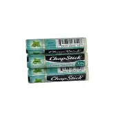 ChapStick Green Tea Mint Lip Butter, 100% Natural Ingredients, Lot of 3, Sealed