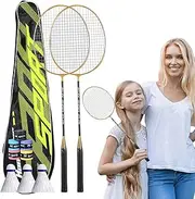 Badminton Racket Set Professional Badminton Set Lightweight Badminton Equipment Badminton Set For Adults Badminton Racket Handle Outdoor Sports Equipment A