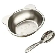 Stainless Steel Dinnerware Set Children,Stainless Steel Kids Bowl,Fireproof Small Bowls 450ml - Cartoon Animal Design for Serving Camping Plates,Metal Plates for Serving Campin