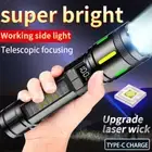 1500000 lm LED Torch Zoom Light Super Bright Hunting Flashlight USB Rechargeable