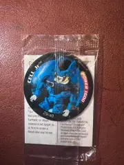 sealed Cell Jr - dragon ball z tazo dizks series 1 2000's