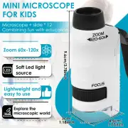 Handheld Mini Scope Solid Portable Kids Microscope for Lab Education tekAD
