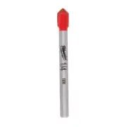 Milwaukee 1/4 in. X 2.25 in. L Carbide Tipped Glass/Tile Drill Bit Round Shank