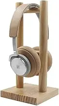Headset Stand Headset Holder Headphone Stand Wooden Headphone Display Holder Stand Frame for On-Ear Over-Ear Headphones Earphone Rack Desktop Headset Holder (Color : Square)