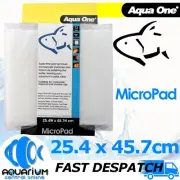 Aqua One Aquarium Fish Tank Self Cut MicroPad 25.4 x 45.7cm Filter MediaWool Pad