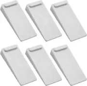 Rubber Door Stoppers 6 Pack, Heavy Duty No-Slip Adjustable Height and Stackable