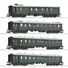 HO Scale Wagons - 6200056 - 4 piece set 1: Traditional train “Zwickau”, DR