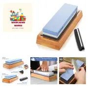 Premium Whetstone Knife Sharpening Stone 2 Side Grit 1000/6000 Waterstone- Wh...