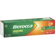 Berocca Immune Daily Defence Effervescent Tablets 15 pack