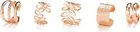 5Pcs Sparkling Ear Cuff Gold Non Pierced Ear Cartilage Clip on Wrap Hoop Exquisi