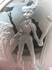 1 OZ.SILVER PETER PAN GOOFY MICKEY MINNI DONALD DAISY SNOW WHITE DOPEY + GOLD