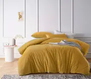 Gold Harmony Cotton Velvet Quilt Cover Set