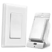 3 Way Wireless Light Switch, Neutral Wire Required, Grounding, 15A High