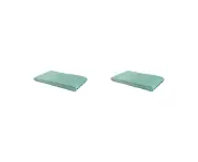 2x Bambury Home Living Microfibre Deluxe Dish Drying Mat Duck Egg Knitted