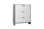 Foret Shoe Cabinet Slim Storage Rack Organiser Wooden Flip Drawer Shelf Cupboard