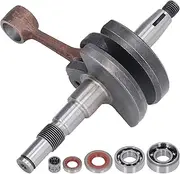 Yomiyuyr Crankshaft Assembly, Bearings Oil Seals Kit, Crankshaft Replacement Parts, for Stihl MS240 260 024 026, for Chainsaw Engine Repair