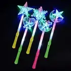 Light Up Flashing Wand Christmas Glow Stick Party Wand Kids Toy