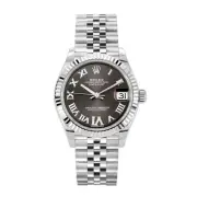 Rolex Datejust 31 Watch 31MM Grey Roman Numerals Dial Stainless Steel