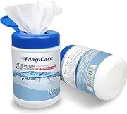 [MAGICARE] Hand Sanitizing Wipes, 75% Alcohol, 2 Pack 100ct Canisters (200 Wipes)