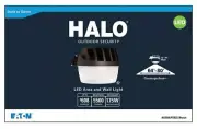 Eaton Halo Bronze Outdoor LED Area Dusk to Dawn Security Light Photocell 5500 lm
