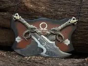 Blades of Chaos Sword Twin Blades God of War Kratos Cosplay Battle Ready WMount