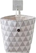 JSEIAJB Canvas Storage Bags Household Storage Bags Wall Storage Bags Sundries Containers Office Desktop Storage Bags(D)