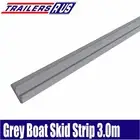 Boat Trailer GREY Skid Strips Teflon Grooved Slides Centre 50mm x 3M Long